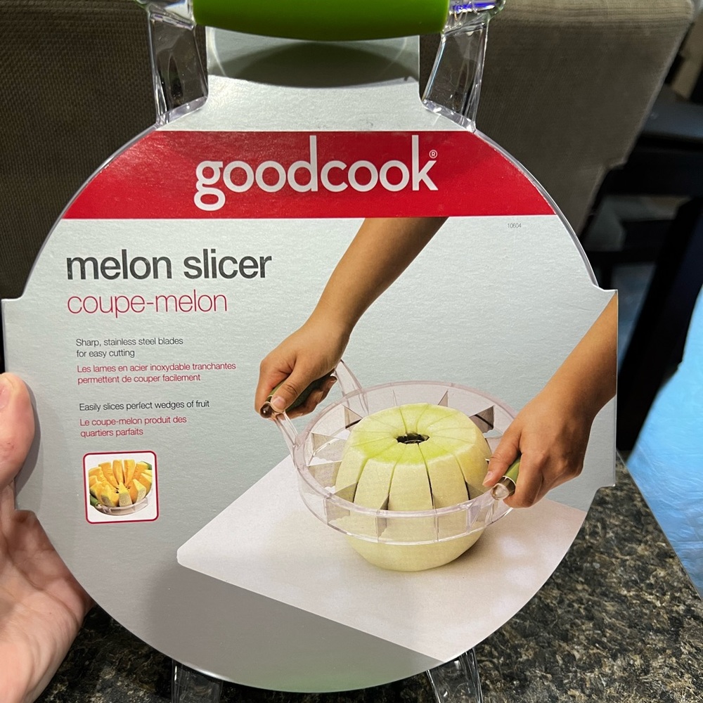 Goodcook Melon Fruit Slicer Steel Blades Cutter Kitchen Tool Stainless 2 Handle